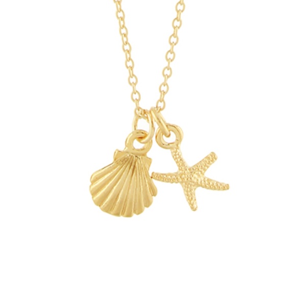 Shell & Starfish Pendant Necklace - Picture 2 of 2